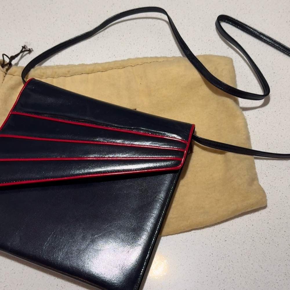 Ted Lapidus Black/Red Leather Wallet/purse - Picture 2 of 4